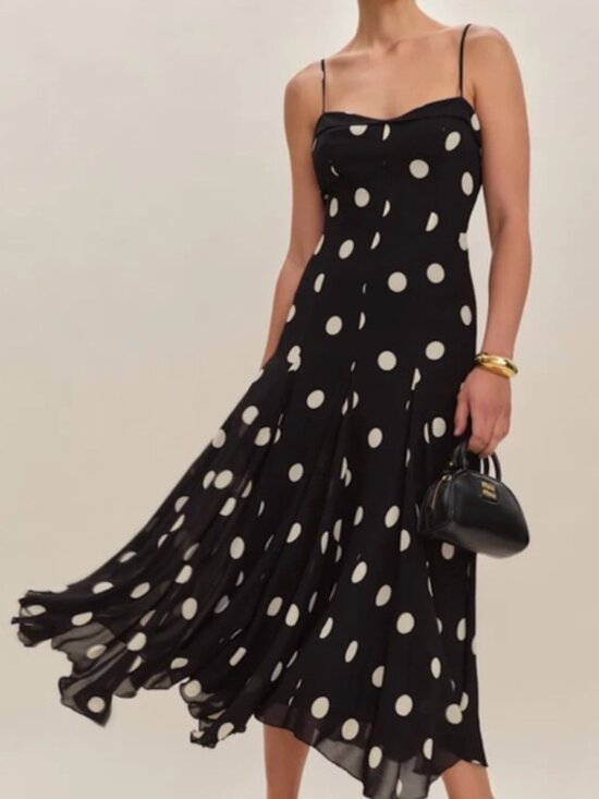 Reformation Dresses & Skirts - NEW Reformation Fredo Polka Dot Dress Classic